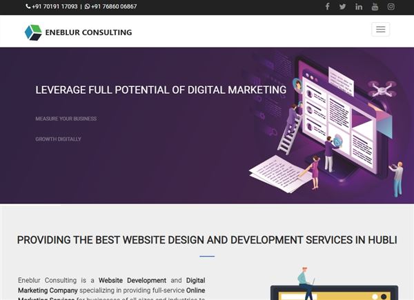 Eneblur Consulting | Website Design And Digital Marketing Services | Hubli, Karnataka